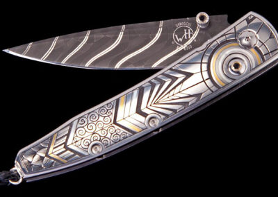 Nůž pro William Henry studio s originální rytinou - Veronika Tesaříková | Rytec kovů