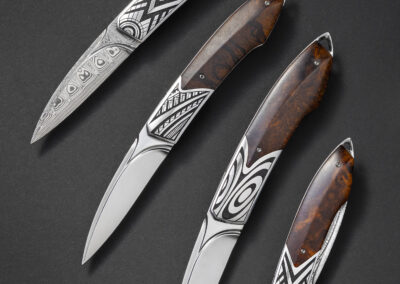 Nože s originálními rytinami- Veronika Tesaříková | Rytec kovů