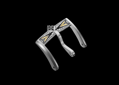 spona hodinek PRIM Orlík Art Deco s originální rytinou - Veronika Tesaříková | Rytec kovů