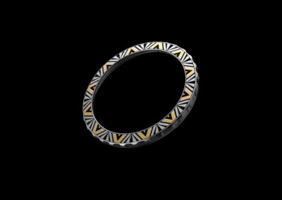 luneta hodinek PRIM Orlík Art Deco s originální rytinou - Veronika Tesaříková | Rytec kovů