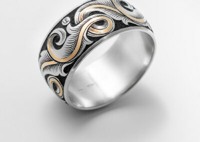 prsten s originální rytinou- Veronika Tesaříková | Rytec kovů