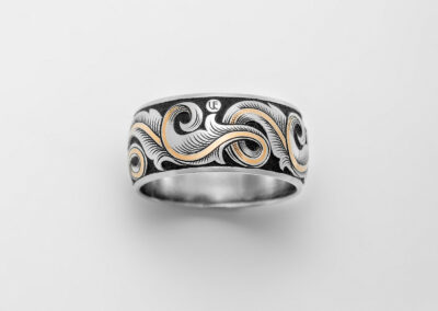 prsten s originální rytinou- Veronika Tesaříková | Rytec kovů