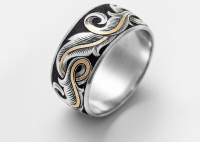 prsten s originální rytinou- Veronika Tesaříková | Rytec kovů