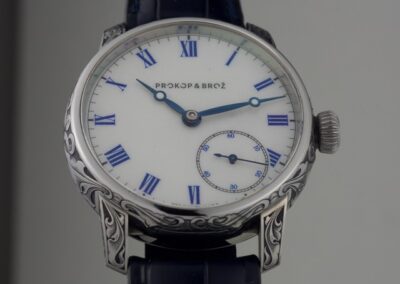 hodinky Prokop & Brož s originální rytinou- Veronika Tesaříková | Rytec kovů